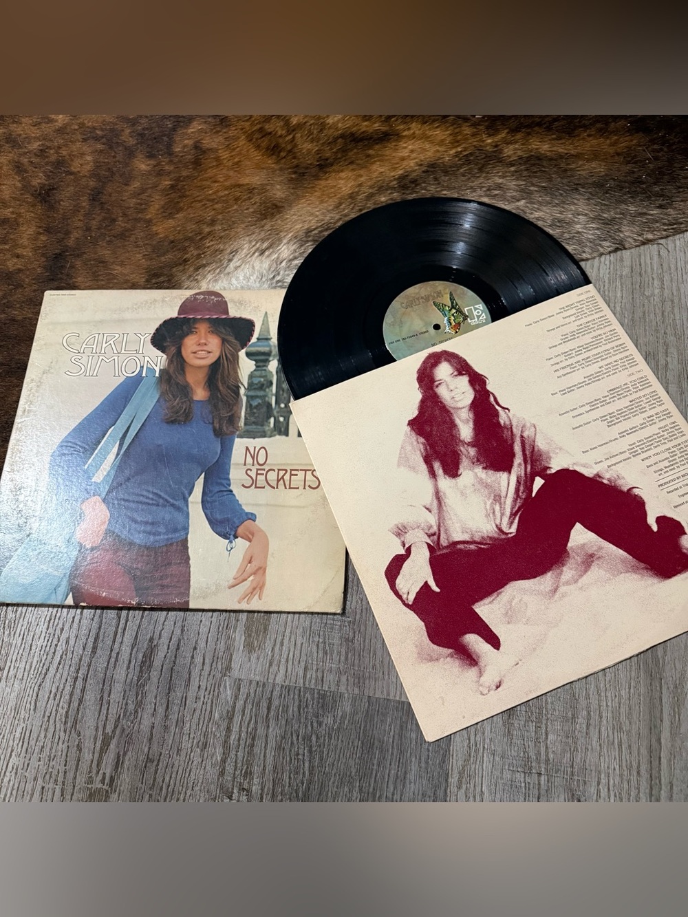 Carly Simon No Secrets Vinyl LP 1972 Elektra EKS-75049 You’re So Vain w/ Insert